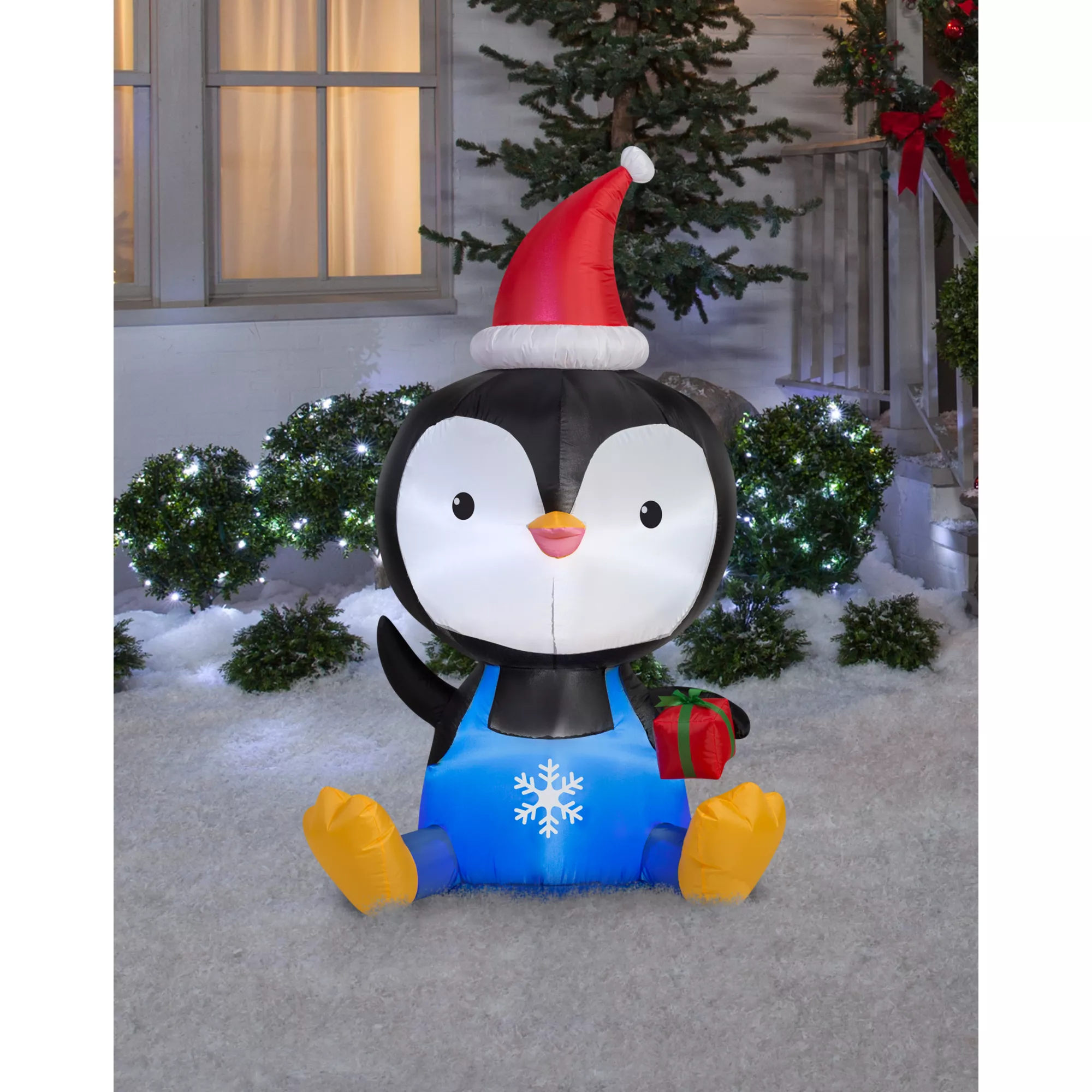 5 Ft Holiday Penguin Inflatable - Decoration at Spencer's