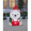 5 ft Big Head Polar Bear Inflatable - Decoration at Spencer's