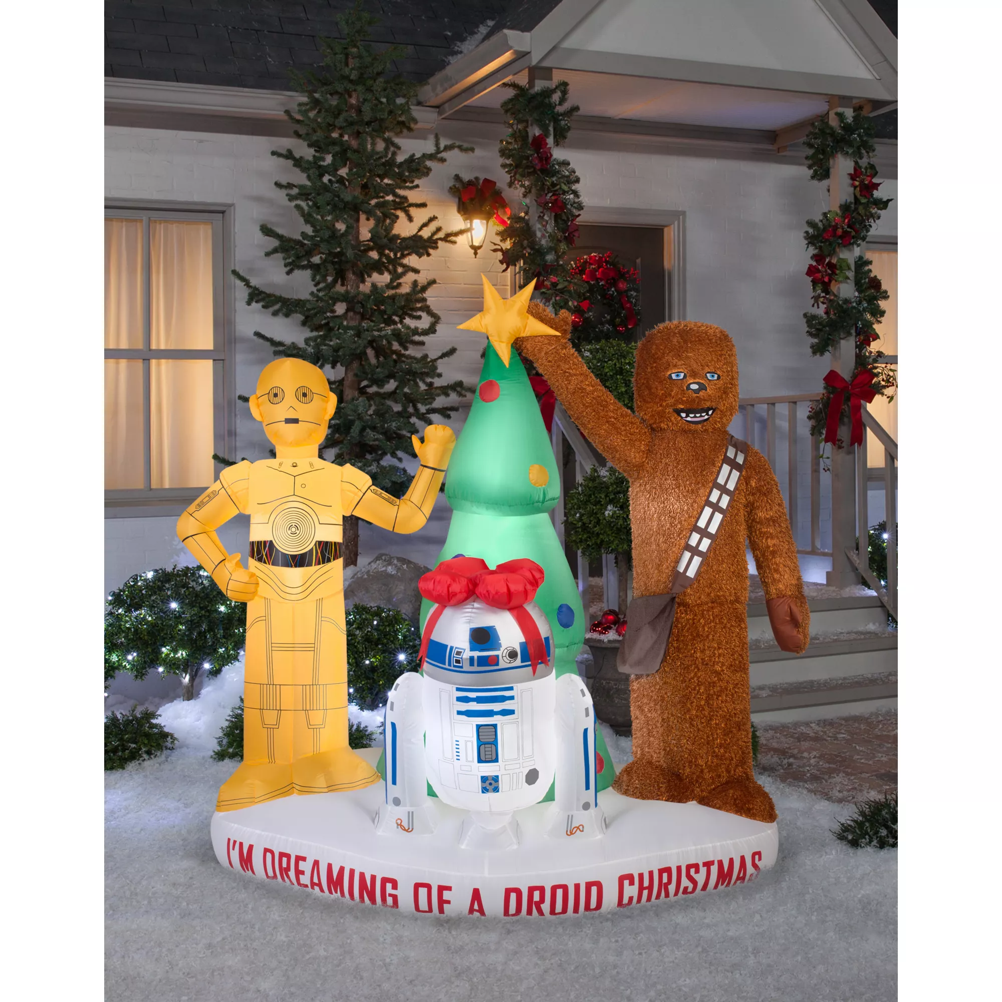 6 ft Light-Up Droid Christmas Inflatable - Star Wars at Spirit Halloween