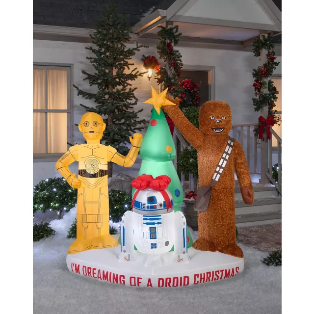 6 ft Light-Up Droid Christmas Inflatable - Star Wars at Spirit Halloween