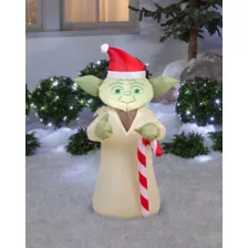 3.5 Ft Festive Yoda Inflatable Decoration - Star Wars at Spencer's