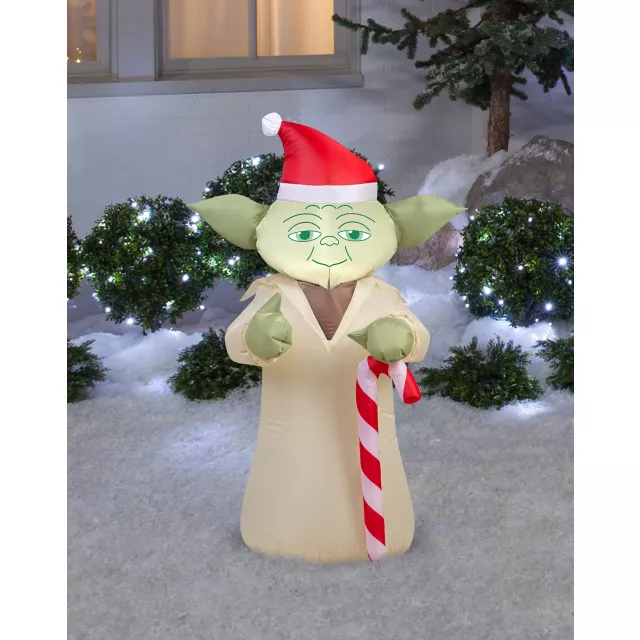 3.5 Ft Festive Yoda Inflatable Decoration - Star Wars at Spencer's
