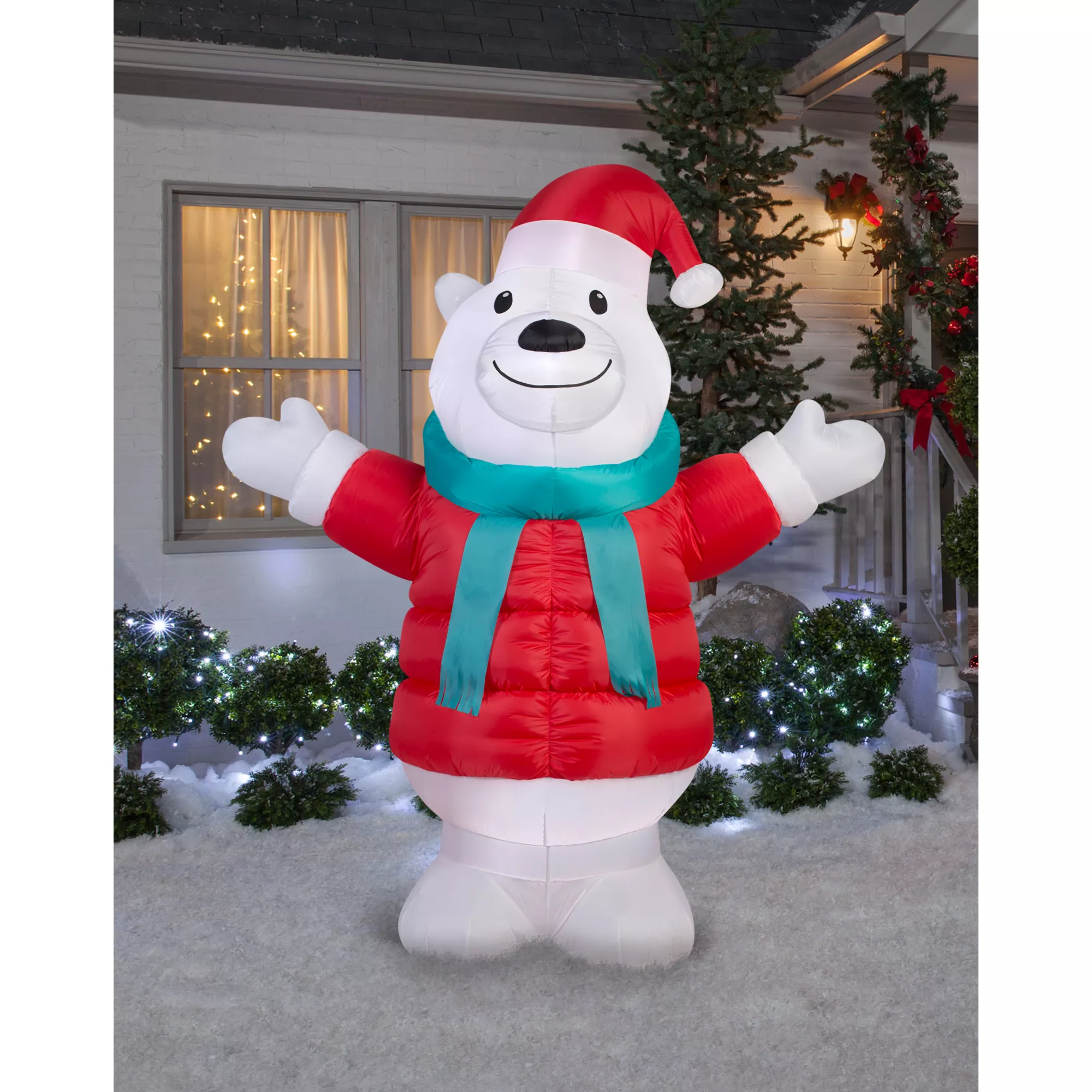 7 ft Polar Bear Inflatable - Decoration at Spencer's