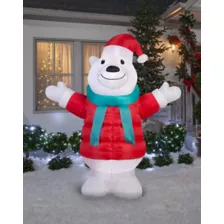 7 ft Polar Bear Inflatable - Decoration at Spencer's