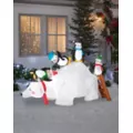 5 Ft Polar Bear and Penguin Friends Inflatable at Spirit Halloween