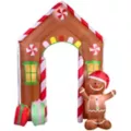 9 Ft Gingerbread House Archway Light-Up Inflatable at Spirit Halloween