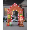9 Ft Gingerbread House Archway Light-Up Inflatable at Spirit Halloween