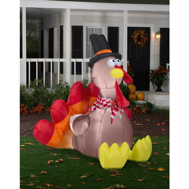 5 Ft Festive Turkey Inflatable at Spirit Halloween