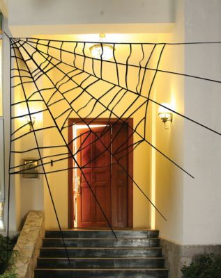 5 Ft Corner Spider Web Decorations Spirithalloween Com