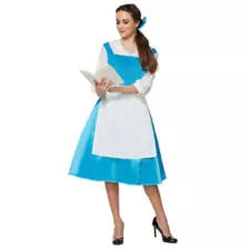 Adult Belle Blue Dress Costume – Beauty and The Beast at Spencer's