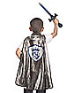 Kids Silver Knight Cape and Sword Set