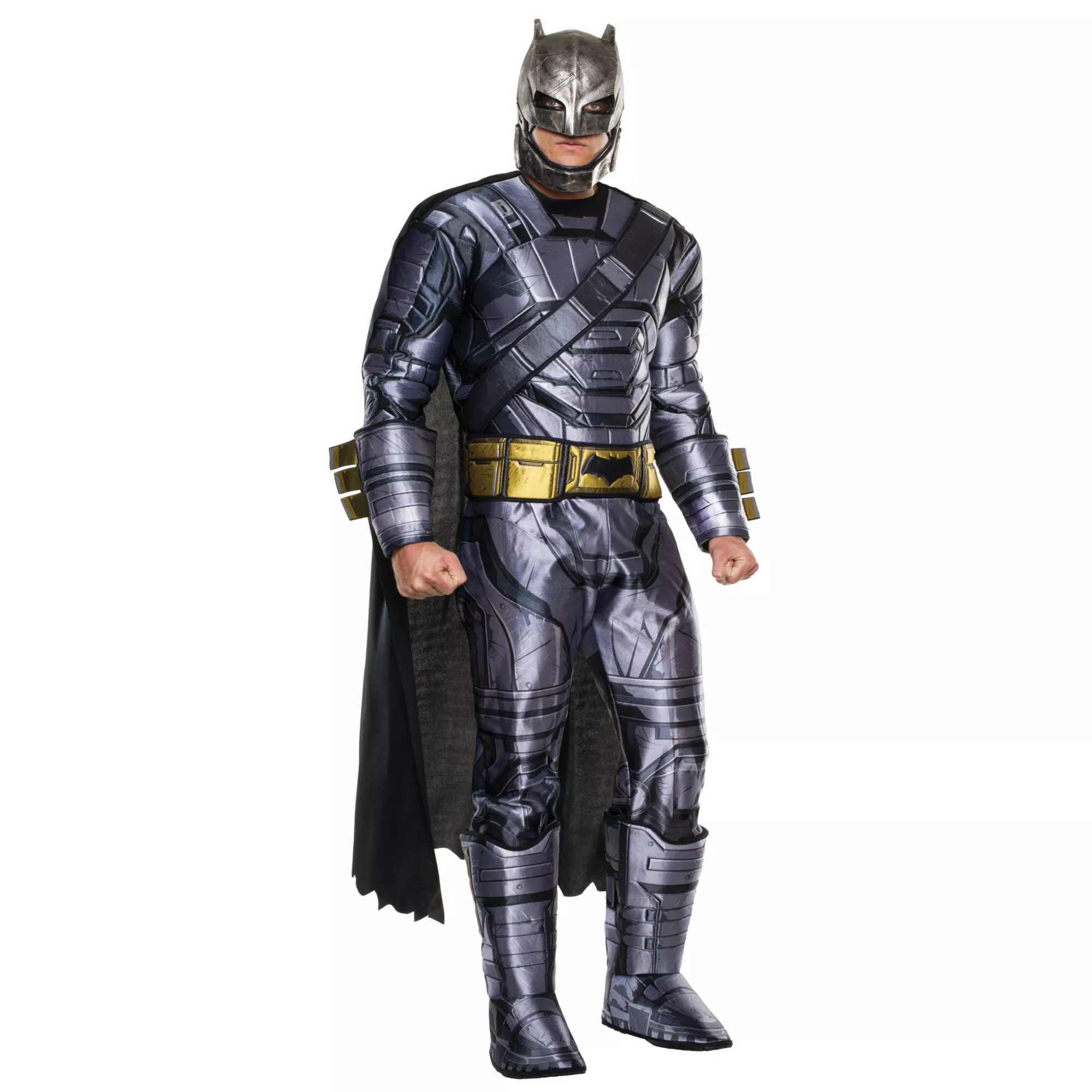 Adult Armored Batman One Piece Costume - Batman v Superman Dawn of Justice at Spirit Halloween