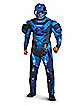 Adult Blue Spartan One Piece Costume - Halo