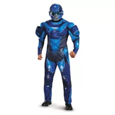 Adult Blue Spartan One Piece Costume - Halo at Spirit Halloween