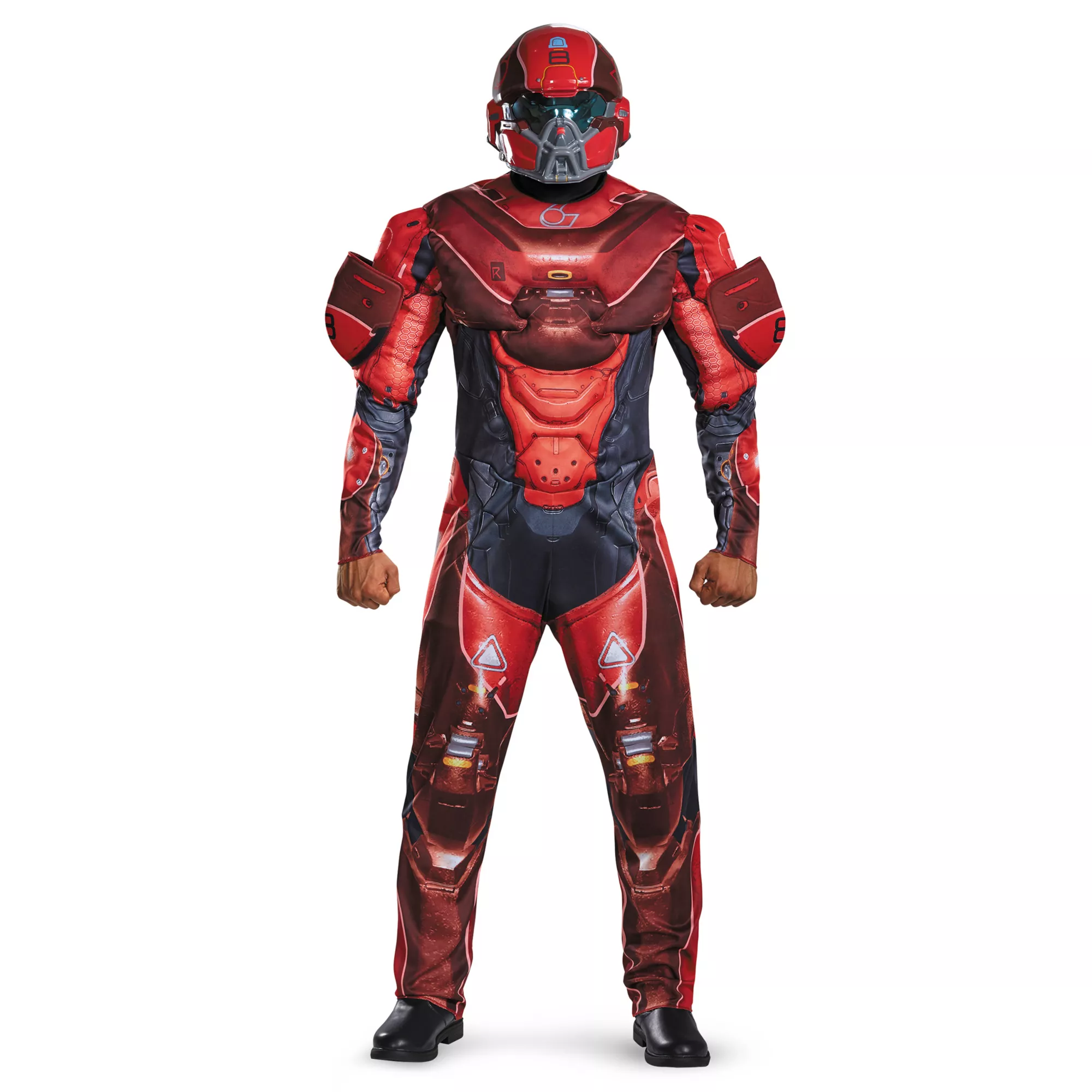 Adult Red Spartan One Piece Costume - Halo at Spirit Halloween