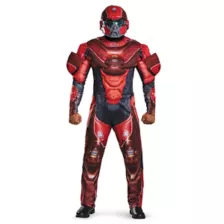 Adult Red Spartan One Piece Costume - Halo at Spirit Halloween