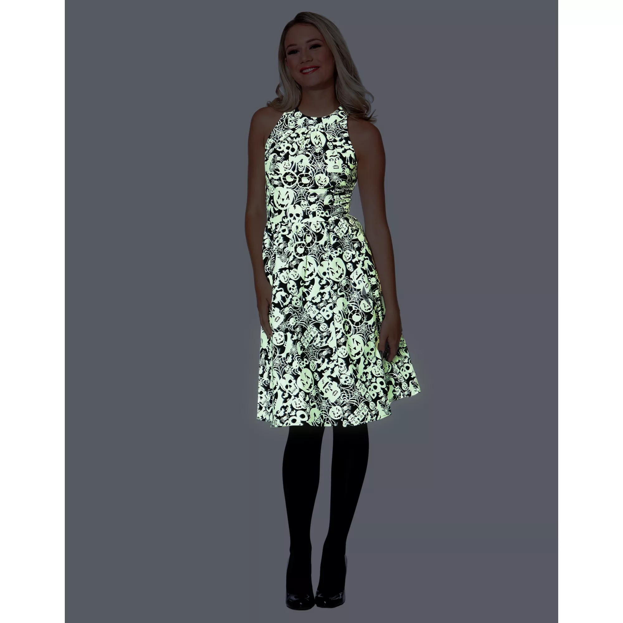 Creatures Of The Night Glow In The Dark Dress at Spencer's