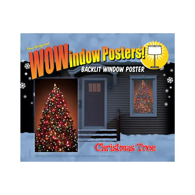 Christmas Tree Window Poster at Spencer's