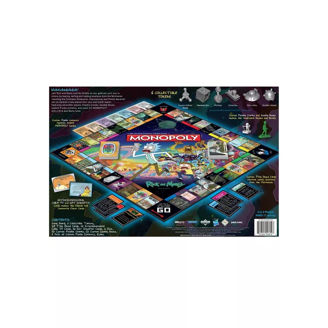 Rick and Morty Monopoly Board Game at Spencer's