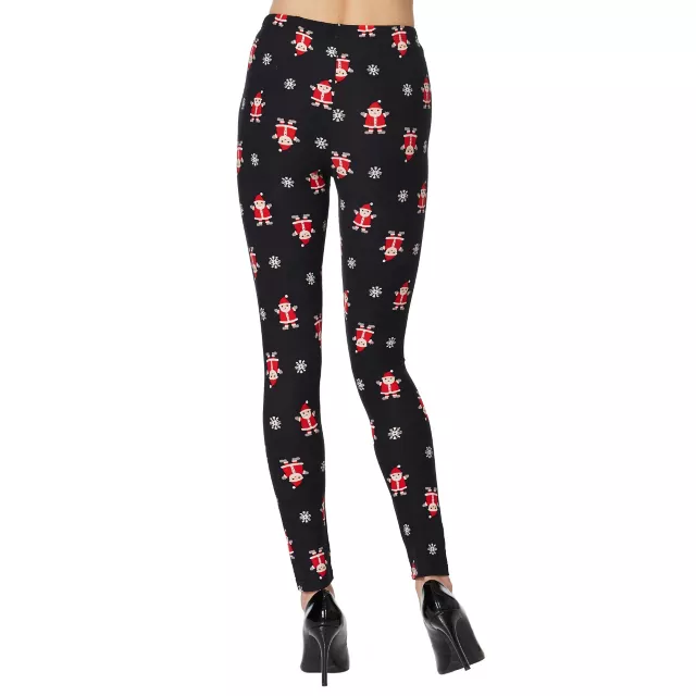 Adult Happy Santa Leggings at Spencer's