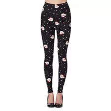 Santa Face Plus Size Leggings at Spencer's