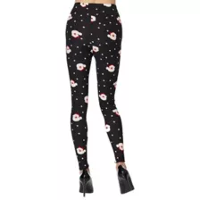 Santa Face Plus Size Leggings at Spencer's