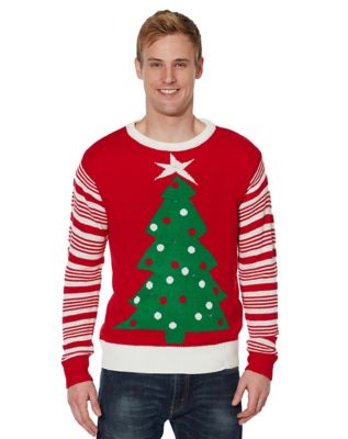 Adult Light-Up Tree Ugly Christmas Sweater - Spirithalloween.com