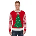 Adult Light-Up Tree Ugly Christmas Sweater at Spirit Halloween