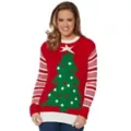 Adult Light-Up Tree Ugly Christmas Sweater at Spirit Halloween
