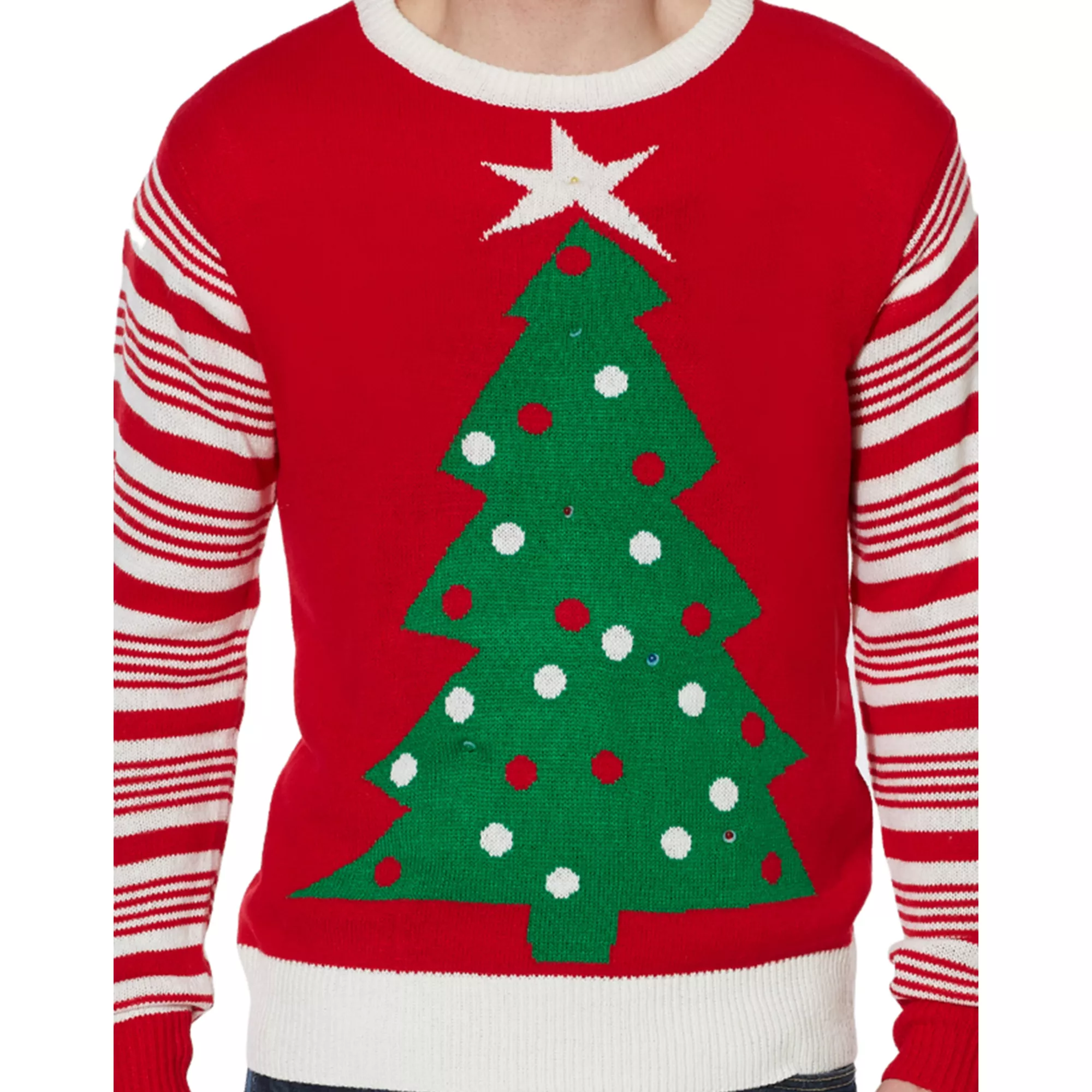 Adult Light-Up Tree Ugly Christmas Sweater at Spirit Halloween