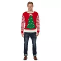 Adult Light-Up Tree Ugly Christmas Sweater at Spirit Halloween