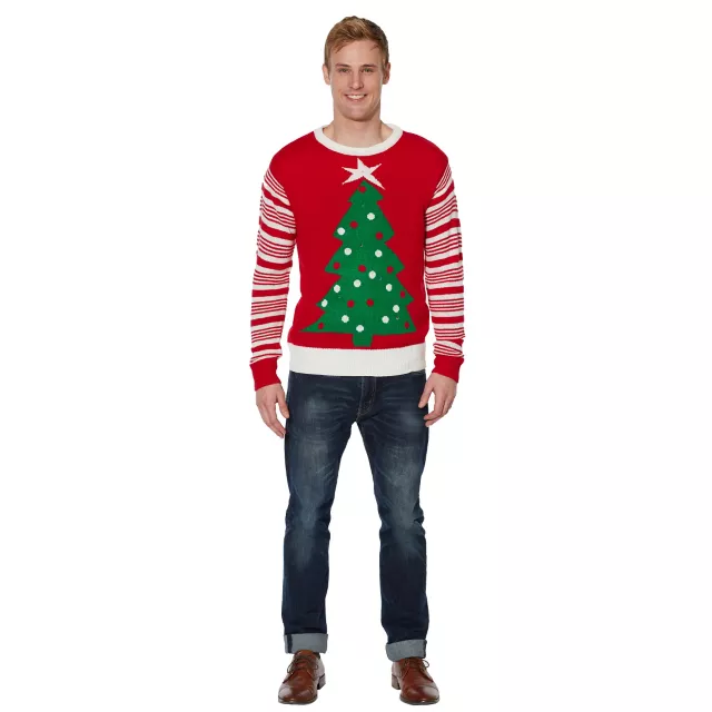 Adult Light-Up Tree Ugly Christmas Sweater at Spirit Halloween