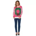 Adult Light-Up Wreath Ugly Christmas Sweater at Spirit Halloween