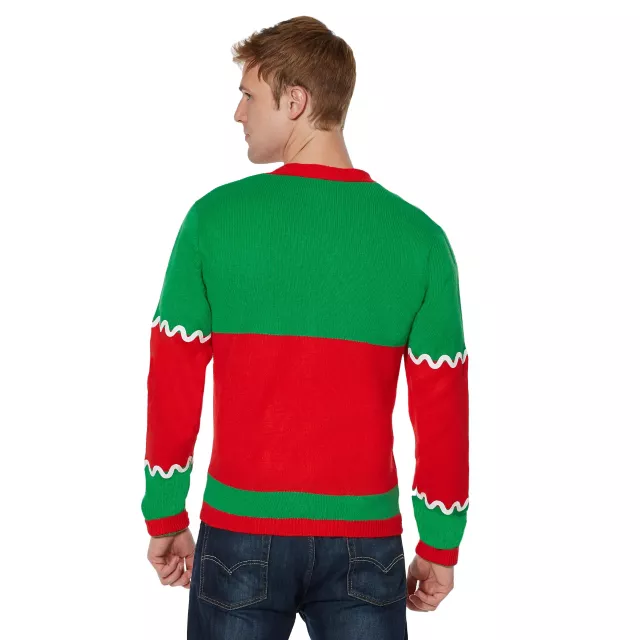 Adult Gingerbread Ugly Christmas Sweater Cardigan at Spencer's