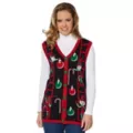 Adult Elf Ugly Christmas Sweater Vest at Spencer's