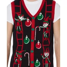 Adult Elf Ugly Christmas Sweater Vest at Spencer's