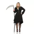 Adult Grim Reaper Dress Plus Size Costume at Spirit Halloween