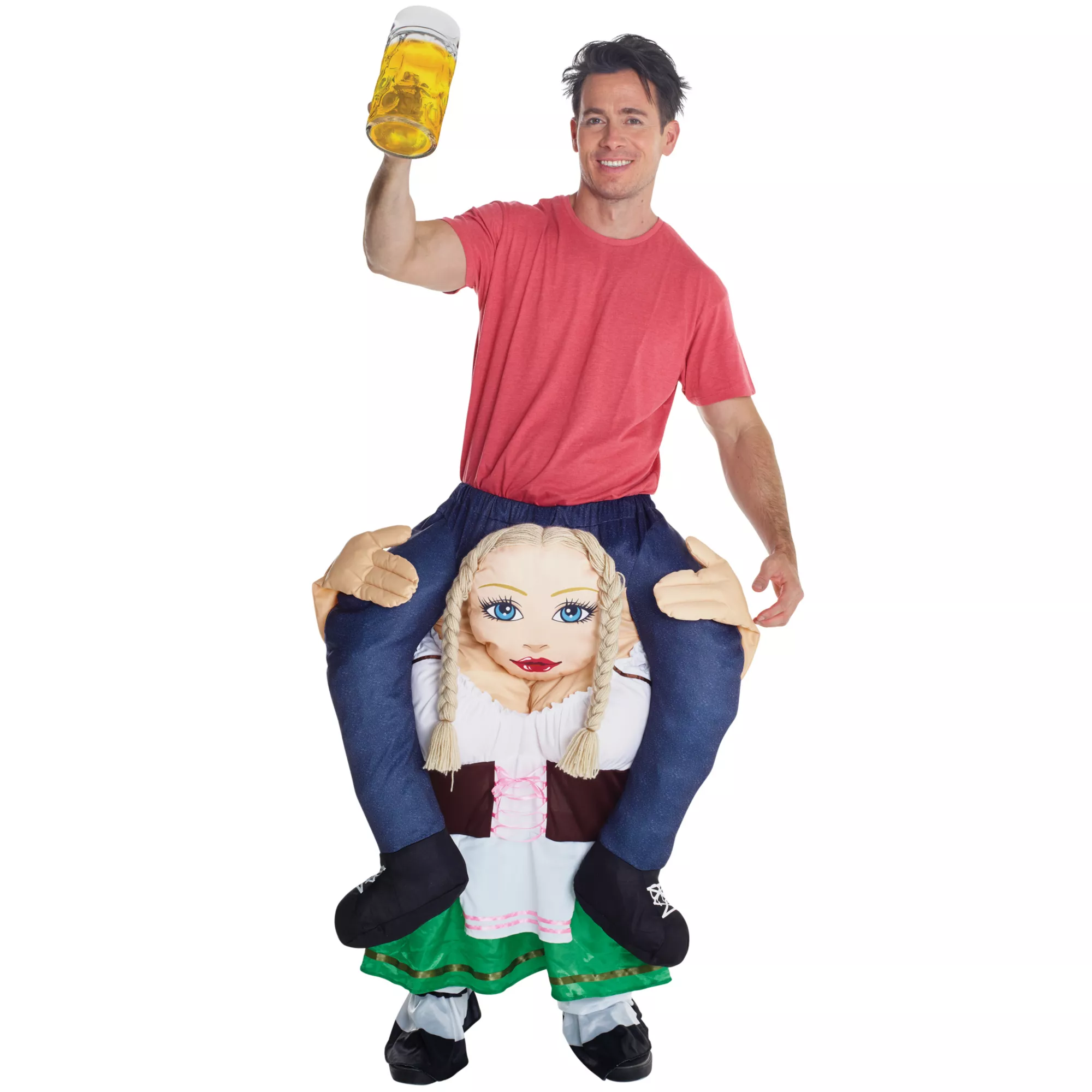 Oktoberfest Adult Beer Wench Piggyback Costume at Spencer's