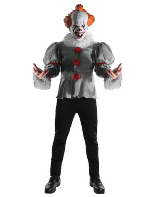 Adult Pennywise Costume Deluxe - It - Spirithalloween.com