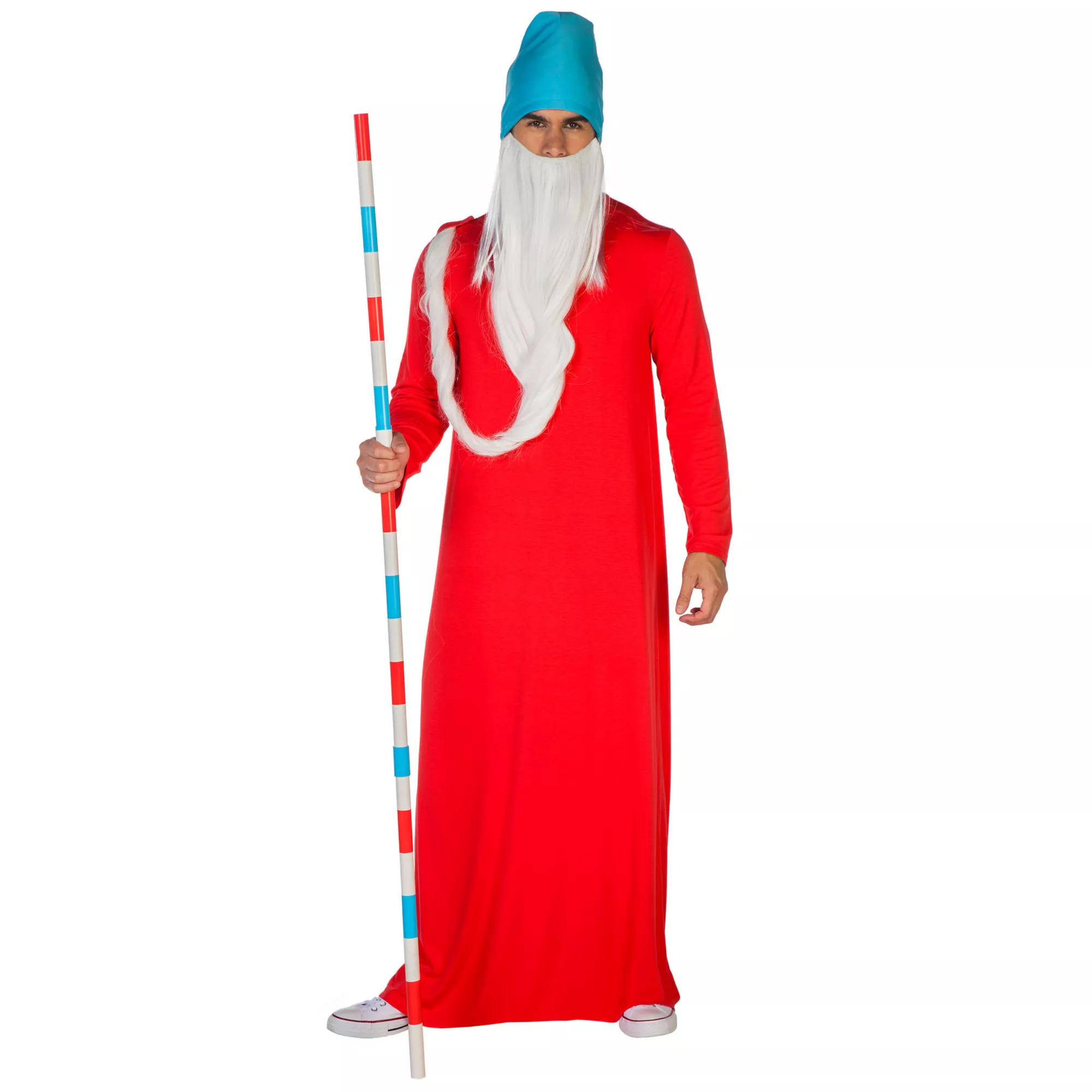 Adult Wizard Whitebeard Costume - Where's Waldo at Spirit Halloween