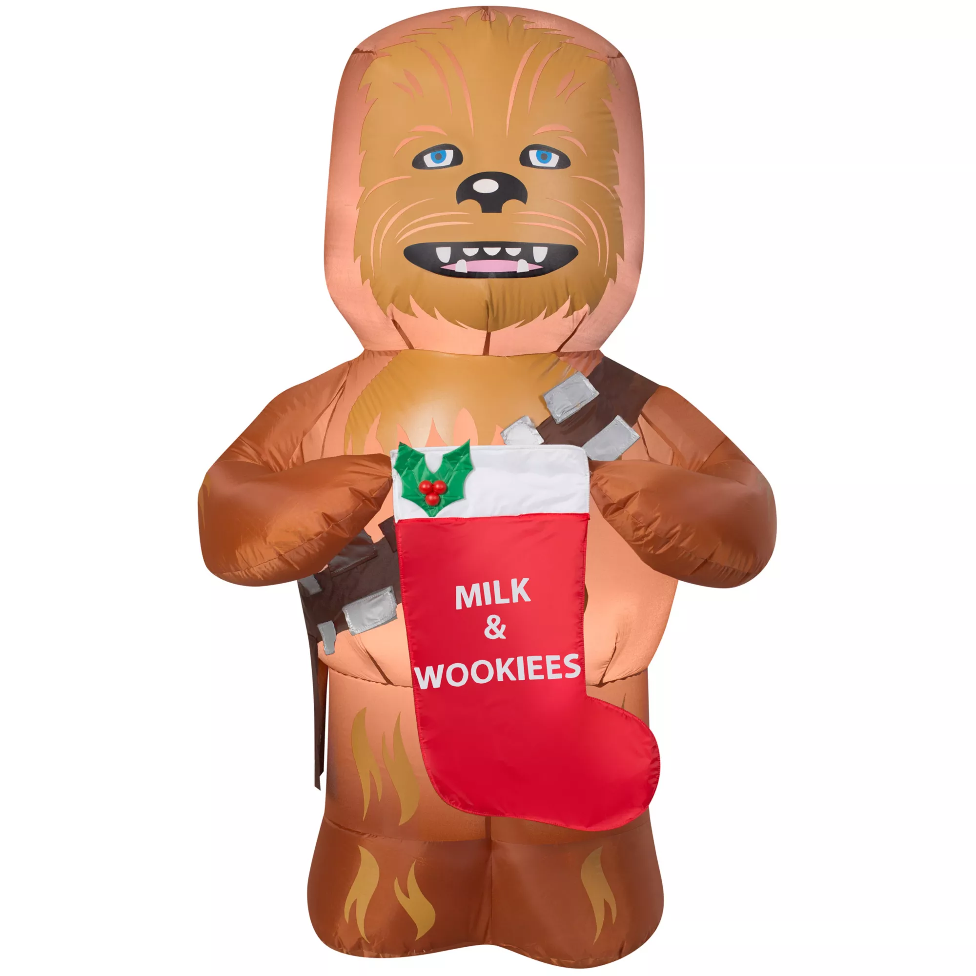 5 Ft Chewbacca with Stocking Inflatable - Star Wars at Spirit Halloween