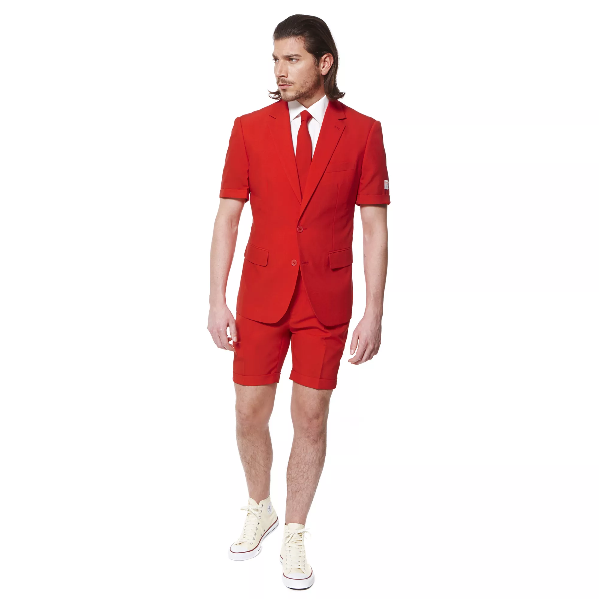 Adult Red Devil Summer Suit at Spirit Halloween