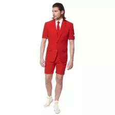 Adult Red Devil Summer Suit at Spirit Halloween