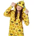 Adult Emoji Jumpsuit at Spencer's