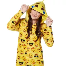 Adult Emoji Jumpsuit at Spencer's