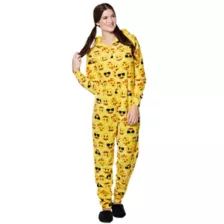 Adult Emoji Jumpsuit at Spencer's