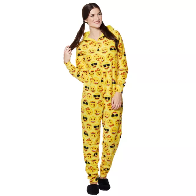 Adult Emoji Jumpsuit at Spencer's