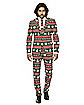 Adult Festive Green Ugly Christmas Suit
