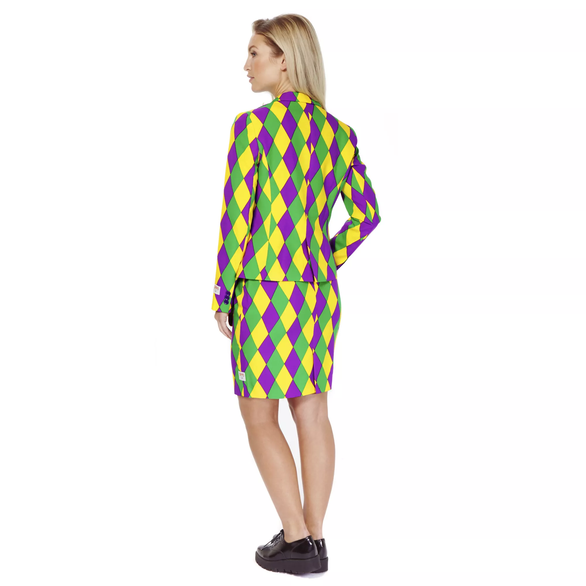 Adult Harlequeen Mardi Gras Skirt Suit at Spirit Halloween