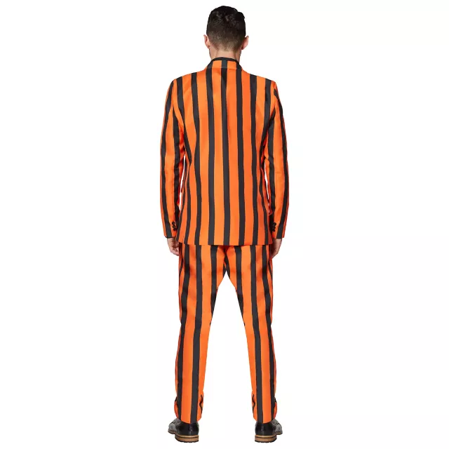 Adult Orange and Black Light-Up Striped Suit at Spirit Halloween